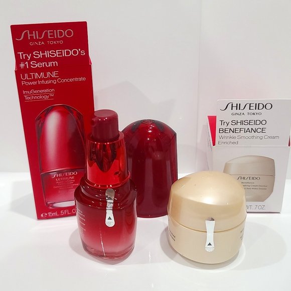 🆕SHISEIDO ULTIMUNE BUNDLE: Power Infusing Serum & Benefiance Wrinkle Cream NIBs - Picture 3 of 7